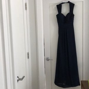 Bill Levkoff navy bridesmaid dress size 4